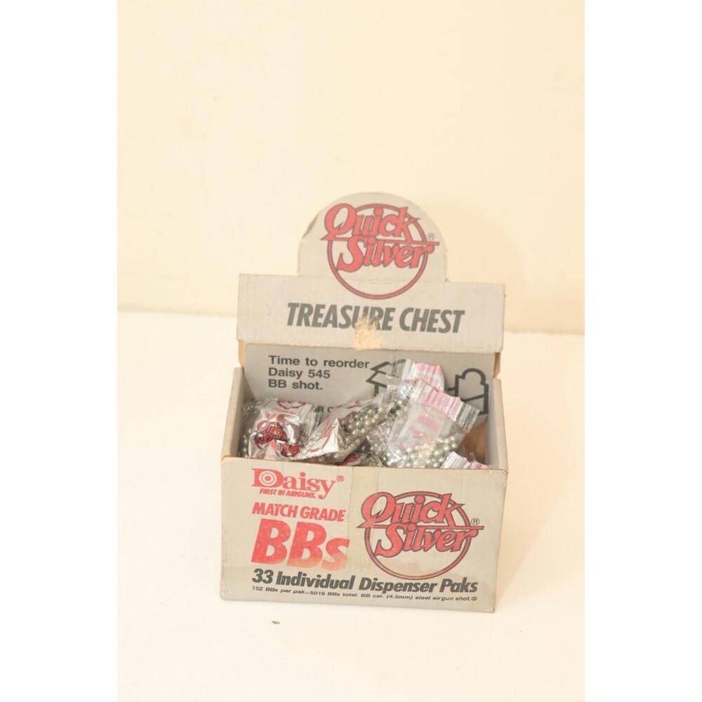 Vintage Daisy Match Grade BBs Quick Silver 4.5mm 24 Packs 152 BBs Per Pack